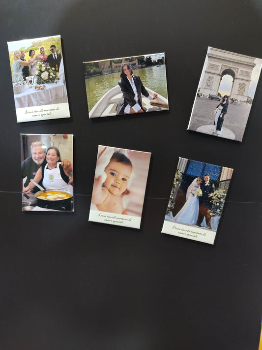 1 FOTOMAGNETE RETTANGOLARE 8x5 cm  +spedizione 4,00 Euro